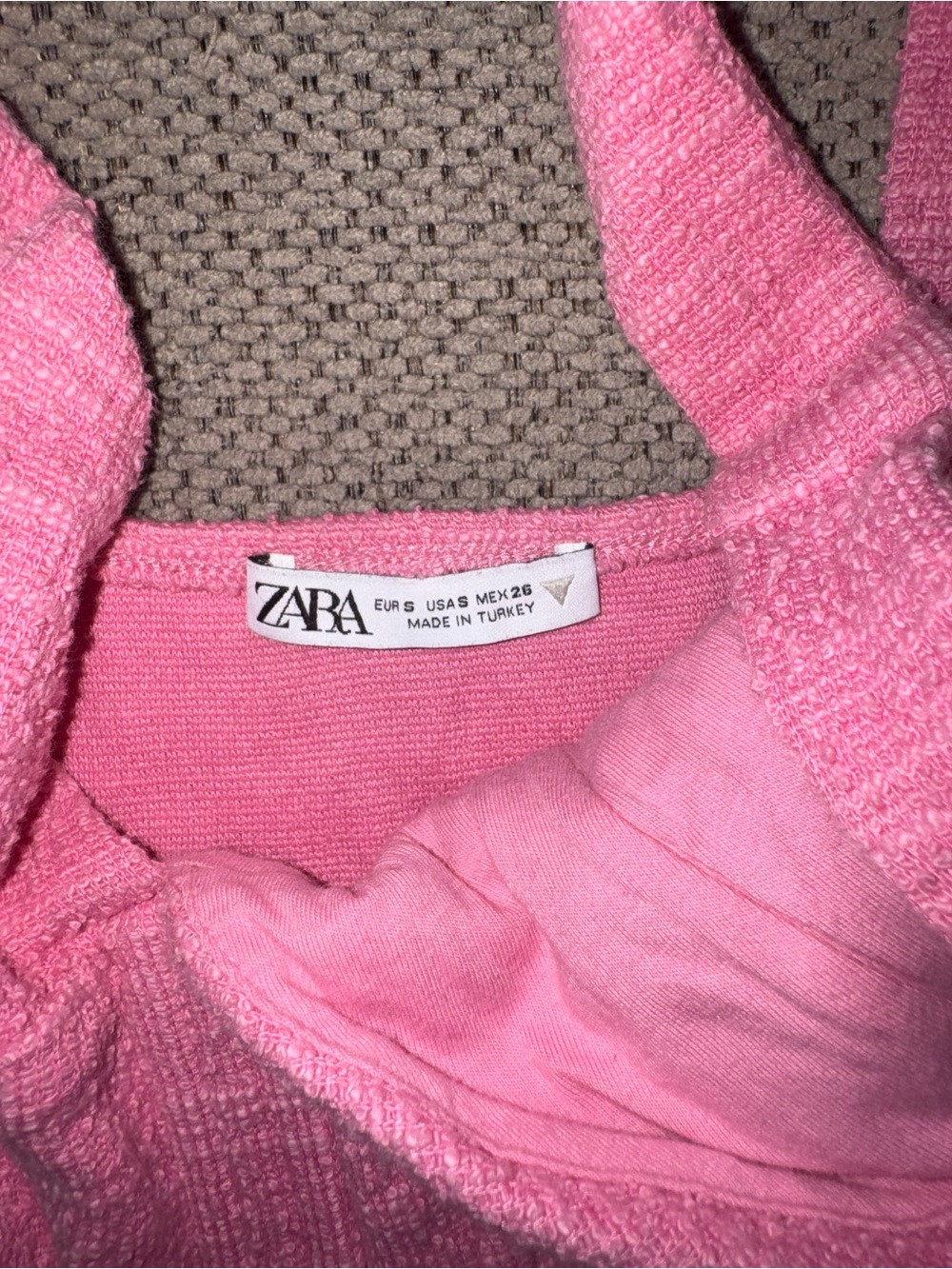 Zara Pink Cropped Bustier Tank Top - Picture 2 of 2